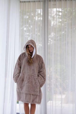 Koc Bluza z Kapturem Mocha