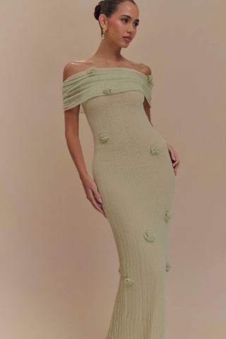 Sukienka Maxi Dzianinowa Orchid