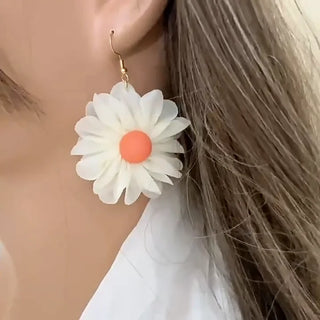 Kolczyki w Stylu Boho z Kwiatami