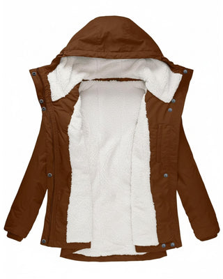 Anna | Jesienna Długa Kurtka Fleece