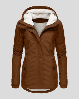 Anna | Jesienna Długa Kurtka Fleece
