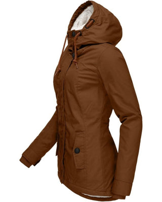 Anna | Jesienna Długa Kurtka Fleece