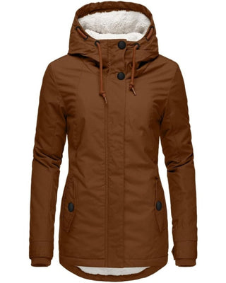 Anna | Jesienna Długa Kurtka Fleece