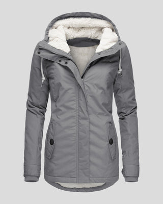 Anna | Jesienna Długa Kurtka Fleece